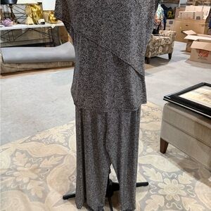 CLARA SUNWOO Charcoal Herringbone Jumpsuit